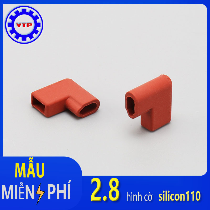 Vỏ bọc đầu cos 2.8, hình cờ , 110pvc