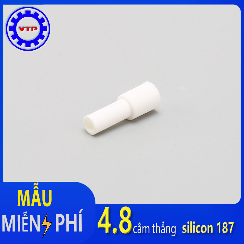 Vỏ bọc đầu cos 4.8, cắm thẳng 187pvc