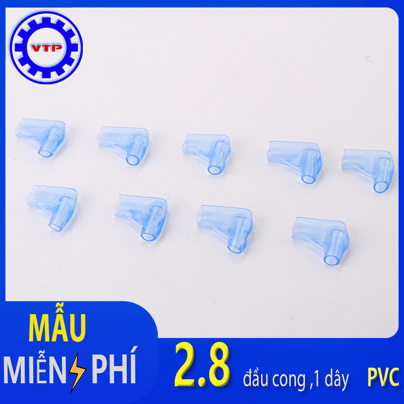 Vỏ bọc đầu cos 2.8, đầu cong, 1 dây