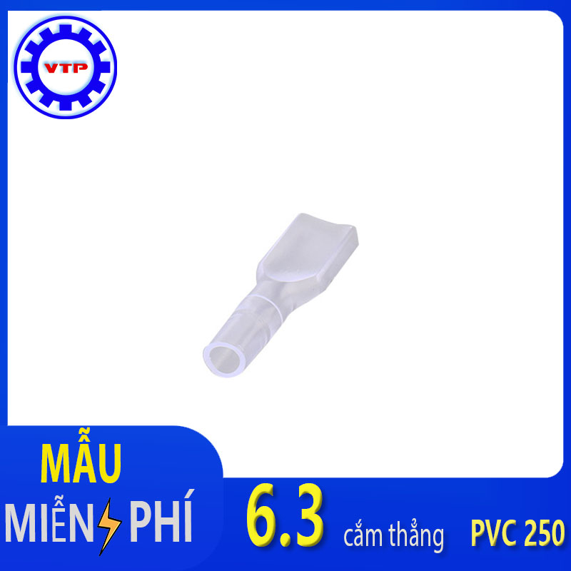 Vỏ bọc đầu cos 6.3 cắm thẳng 250pvc