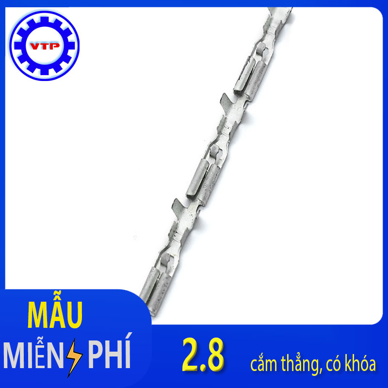 Đầu cos 2.8 cắm thẳng, có khoá