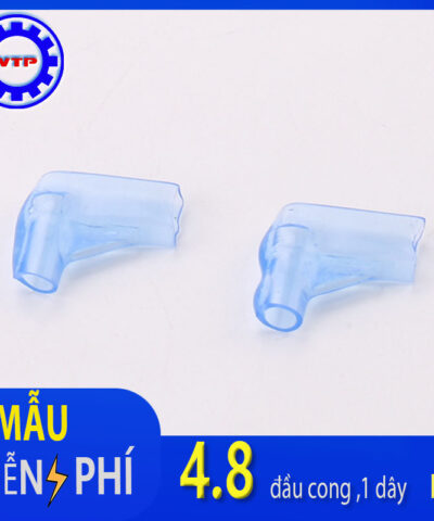 Vỏ bọc đầu cos 4.8, đầu cong, 1 dây