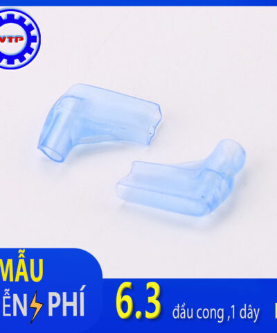 Vỏ bọc đầu cos 6.3, đầu cong, 1 dây