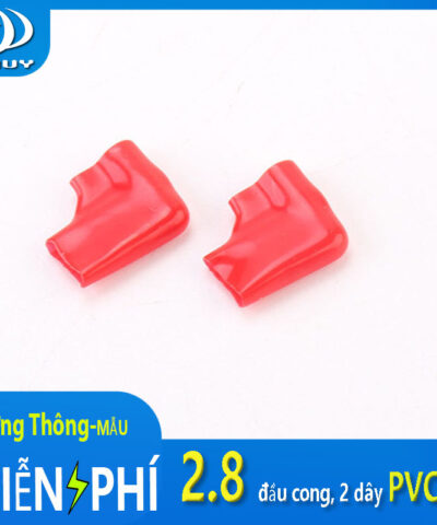 Vỏ bọc đầu cos 2.8 cong, 2 dây PVC 110