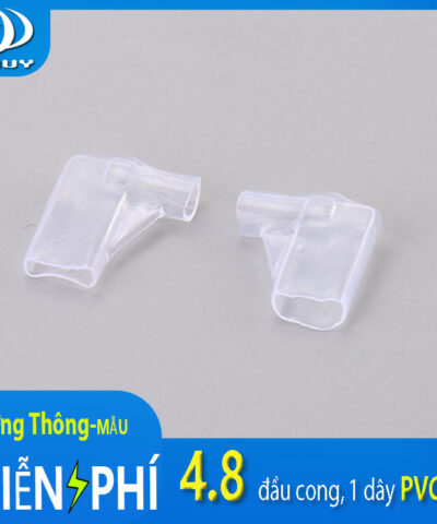 Vỏ bọc đầu cos 4.8 cong, 1 dây PVC 187