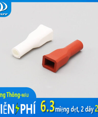 Vỏ bọc đầu cos 6.3, miệng dẹt, 2 dây