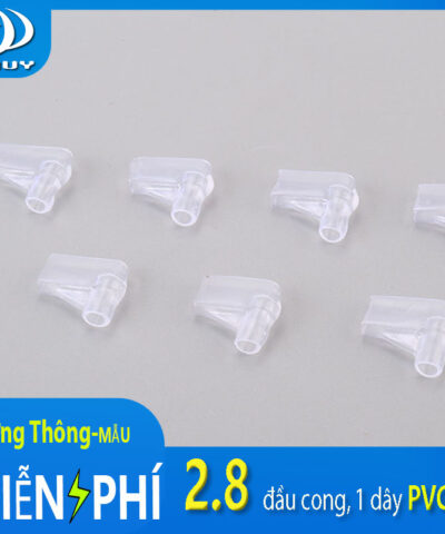 Vỏ bọc đầu cos 2.8 cong, 1 dây PVC 110