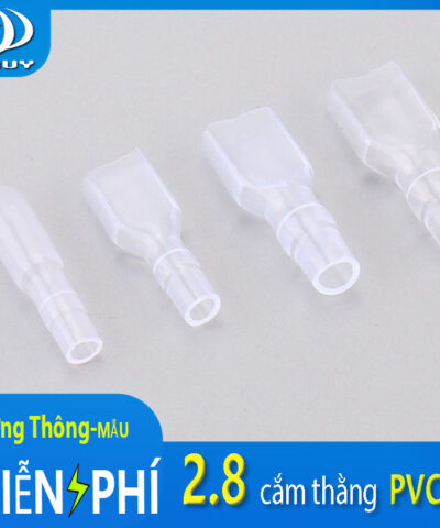 Vỏ bọc đầu cos 2.8 cắm thẳng PVC 110