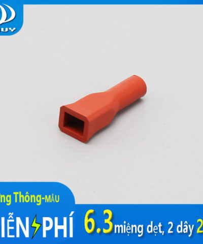 Vỏ bọc đầu cos 6.3, miệng dẹt, 2 dây